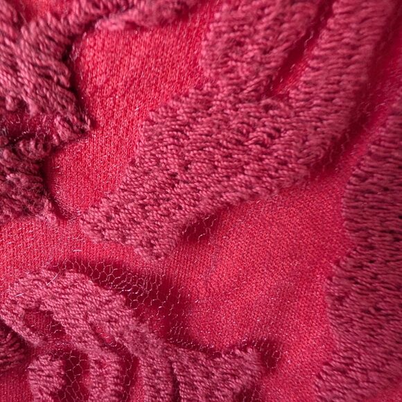 Tadashi Shoji Red Lace Wedding Dress - Picture 5 of 10